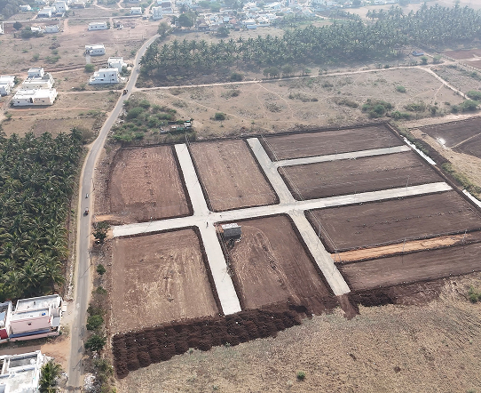 Aerial view of Sree Virutcham Nagar development